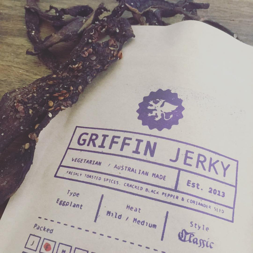 Eggplant Vegan Jerky - Available Wed 22nd Feb only!