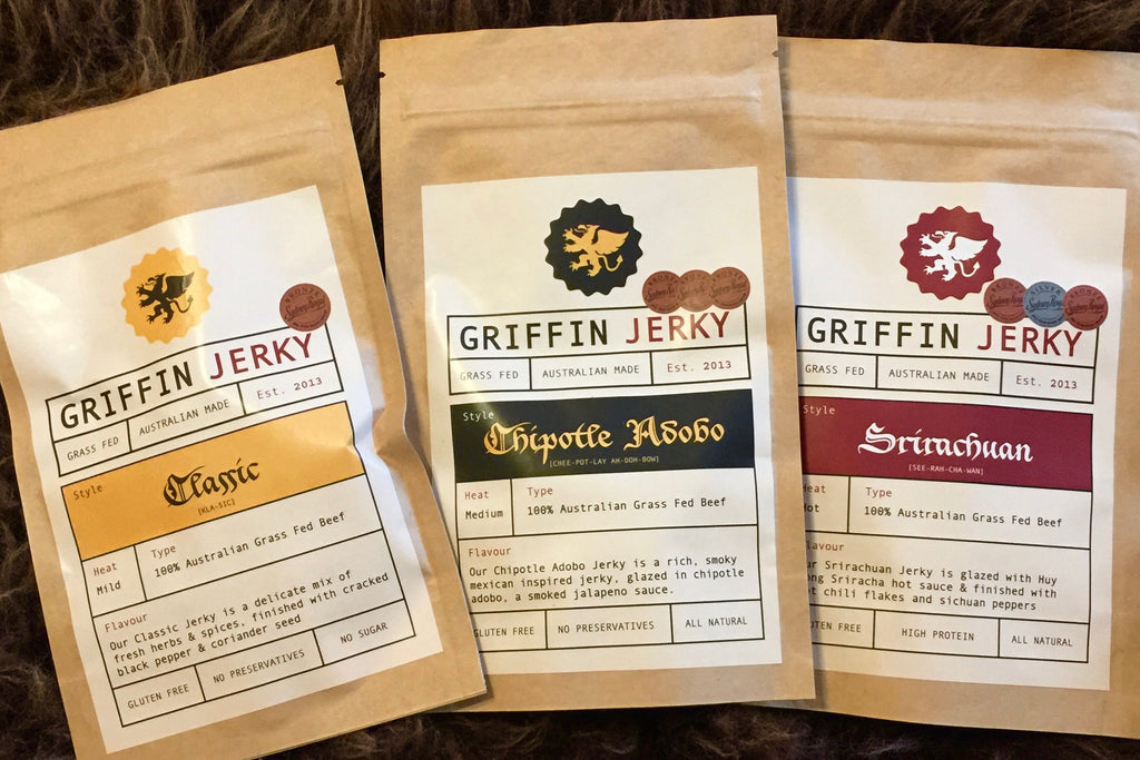 GRIFFIN JERKY IS BACK IN STOCK! Plus our new packets & flavour rebalance are go!